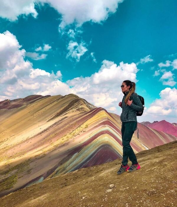 Classic view of Rainbow Mountain