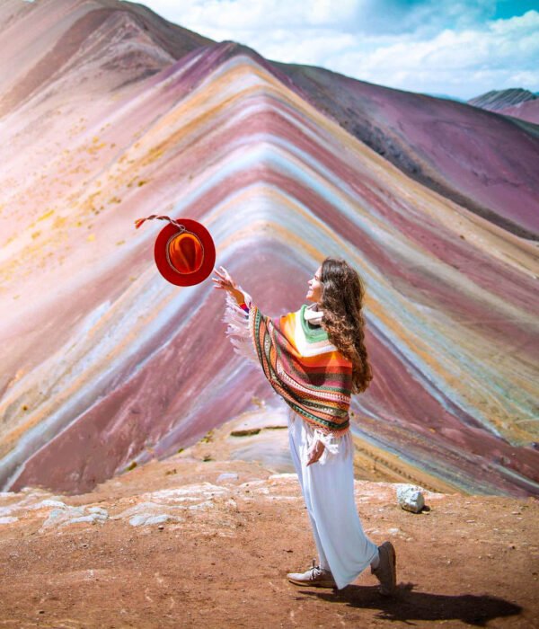 Beautiful day at Rainbow Mountain