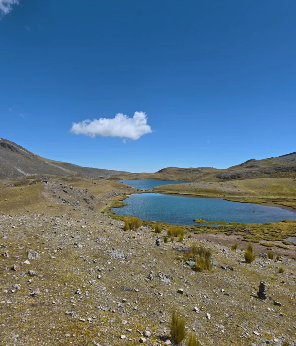 View of the Alqacocha lagoon,