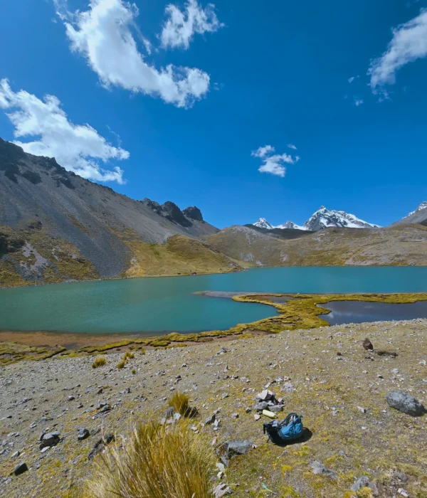View of the Huchuy Pucacocha lagoon,