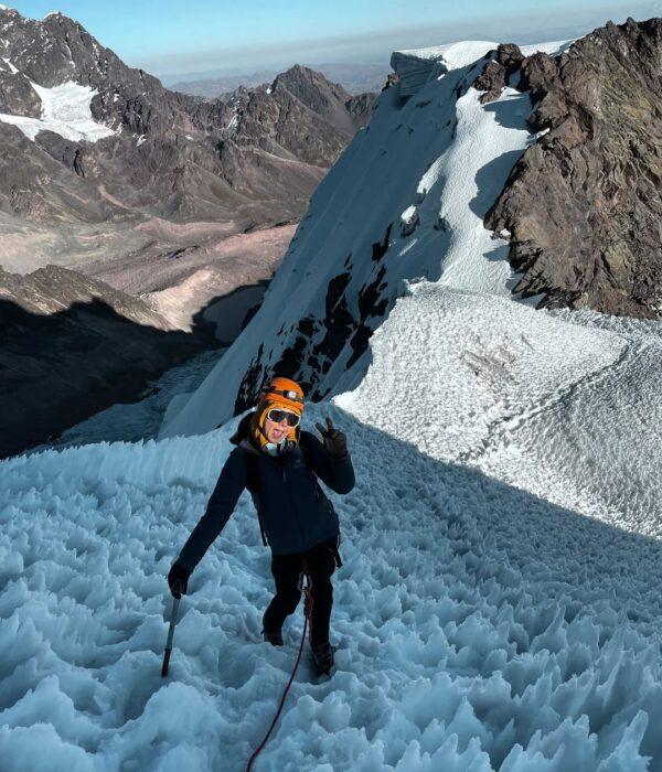 reaching the highest peak of Jampa
