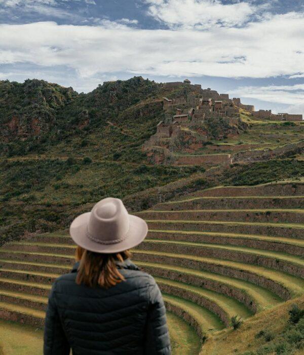 View of the terraces of Pisac