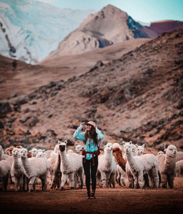 Exploring the lakes and alpacas on foot