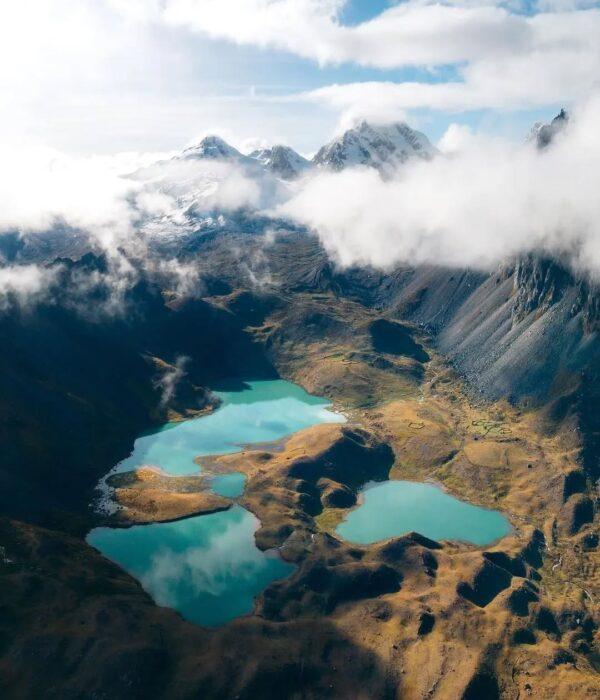 View of the lakes from above